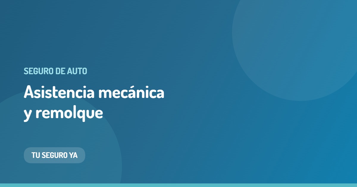 Qué cubre la asistencia mecánica y el remolque